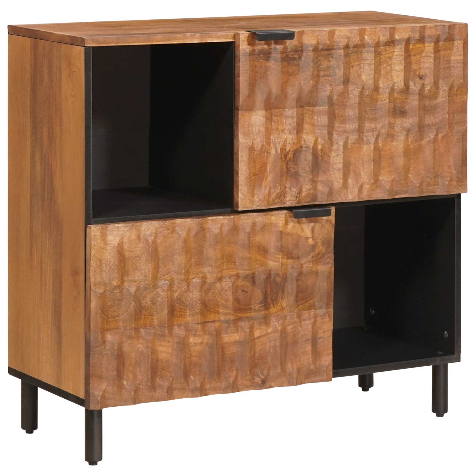 Sideboard Akazienbraune Oberfläche 80 x 33 x 75 cm