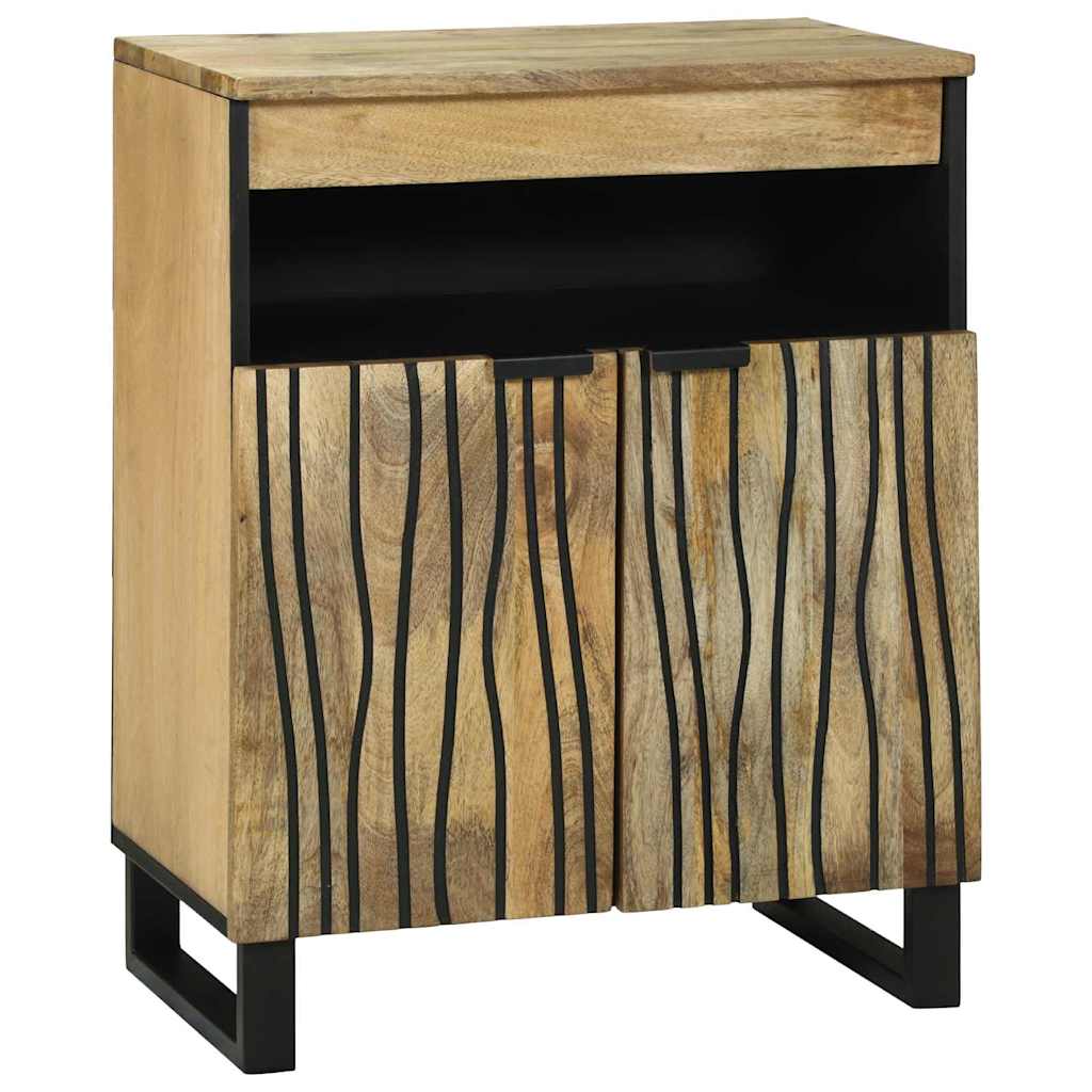 Sideboard Natur 60 x 33 x 75 cm massives Mangoholz