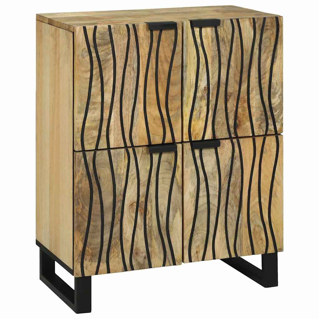 Sideboard Natur 60 x 33 x 75 cm massives Mangoholz