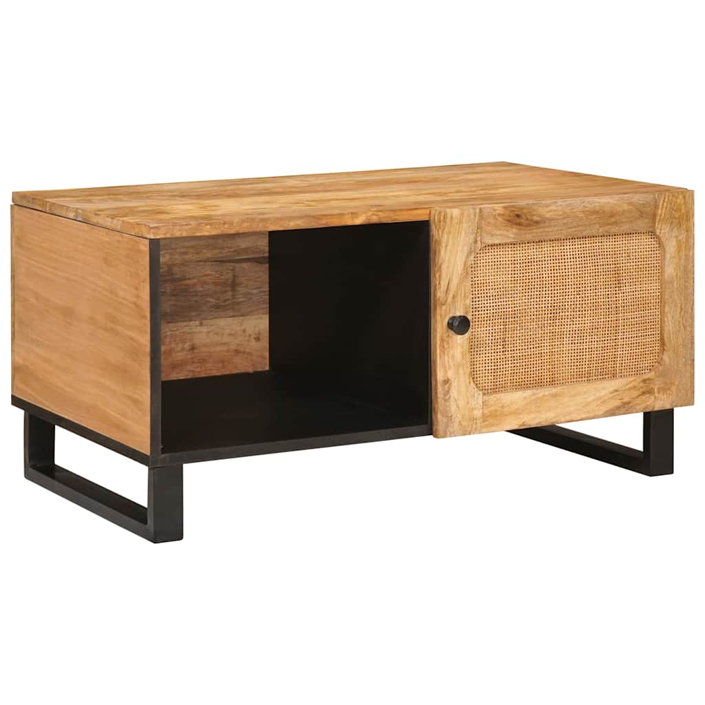 Couchtisch Natur 80 x 50 x 40 cm Massivholz Mango