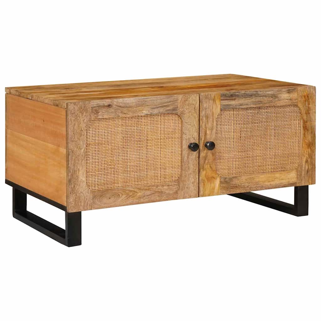 Couchtisch Natur 80 x 50 x 40 cm Massivholz Mango