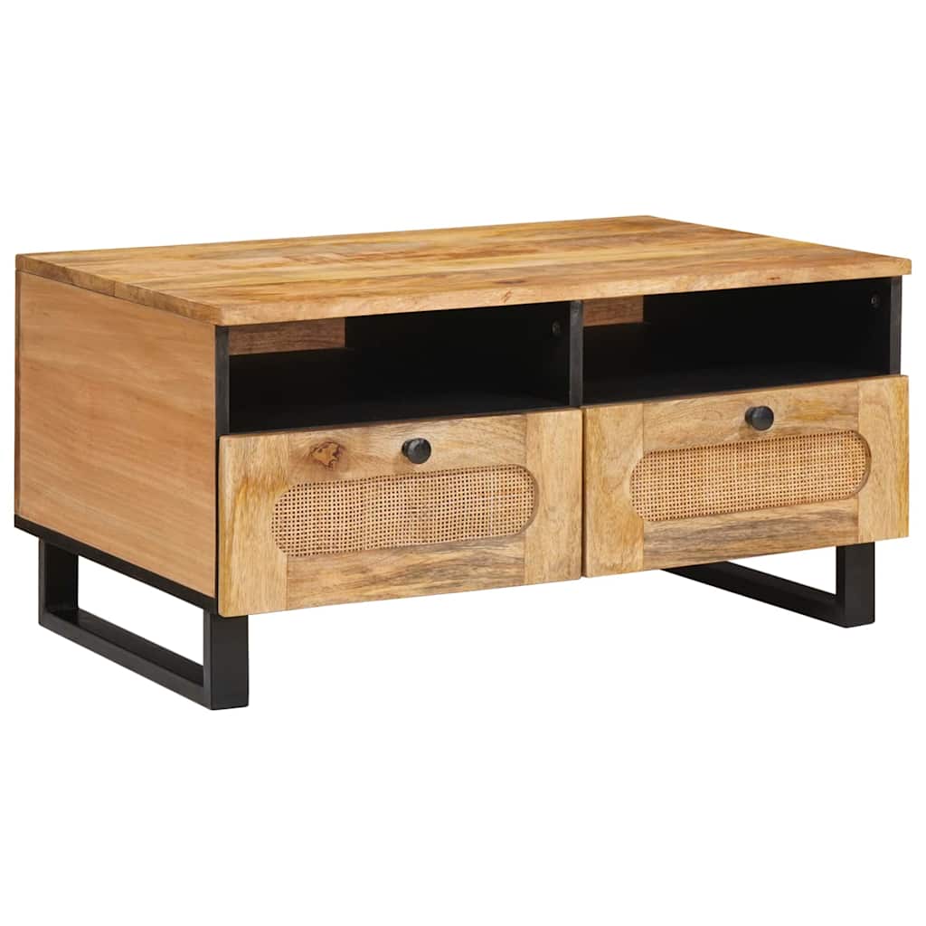 Couchtisch Artisan-Eiche 80 x 54 x 40 cm Massivholz Mango