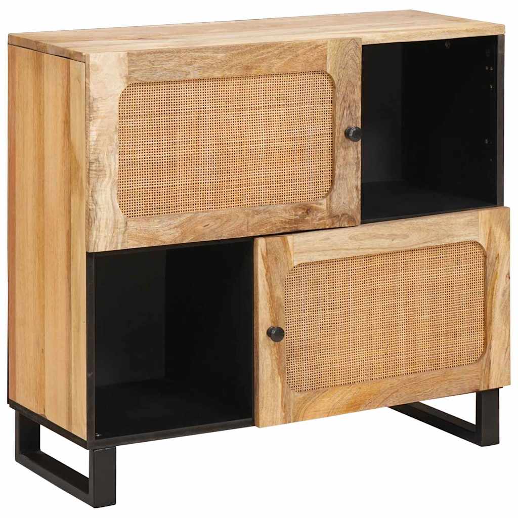 Sideboard Braun 80 x 33 x 75 cm Massivholz Mango