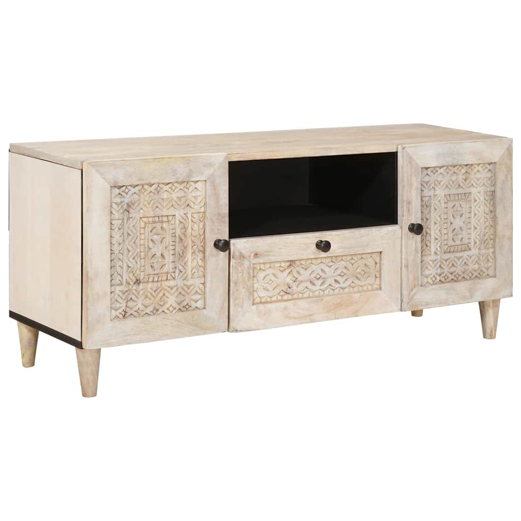 TV-Einheiten mit Schubladen Weiß 105 x 33 x 46 cm Holzwerkstoff