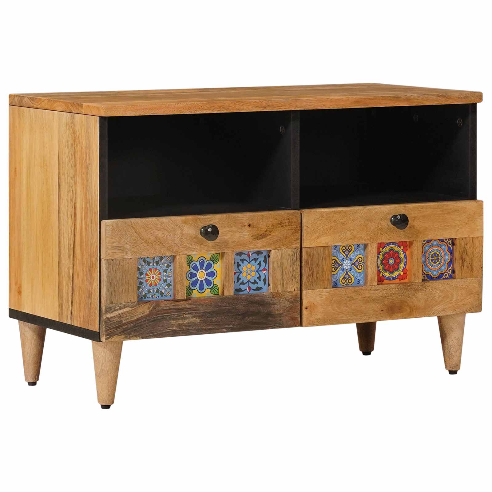 TV-Schränk Natur 70 x 33 x 46 cm Massivholz Mango