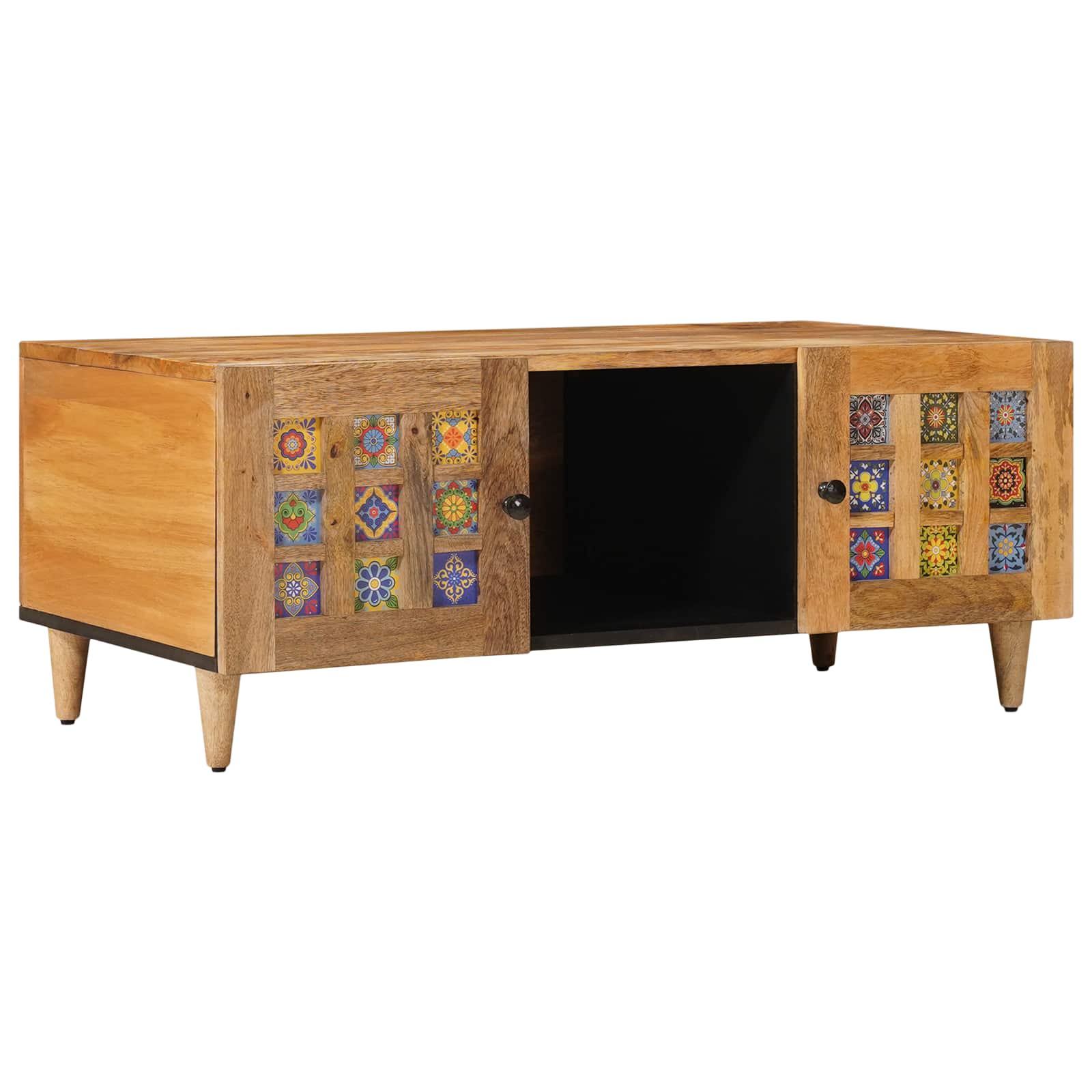 Couchtisch Natur 100 x 54 x 40 cm Massivholz Mango