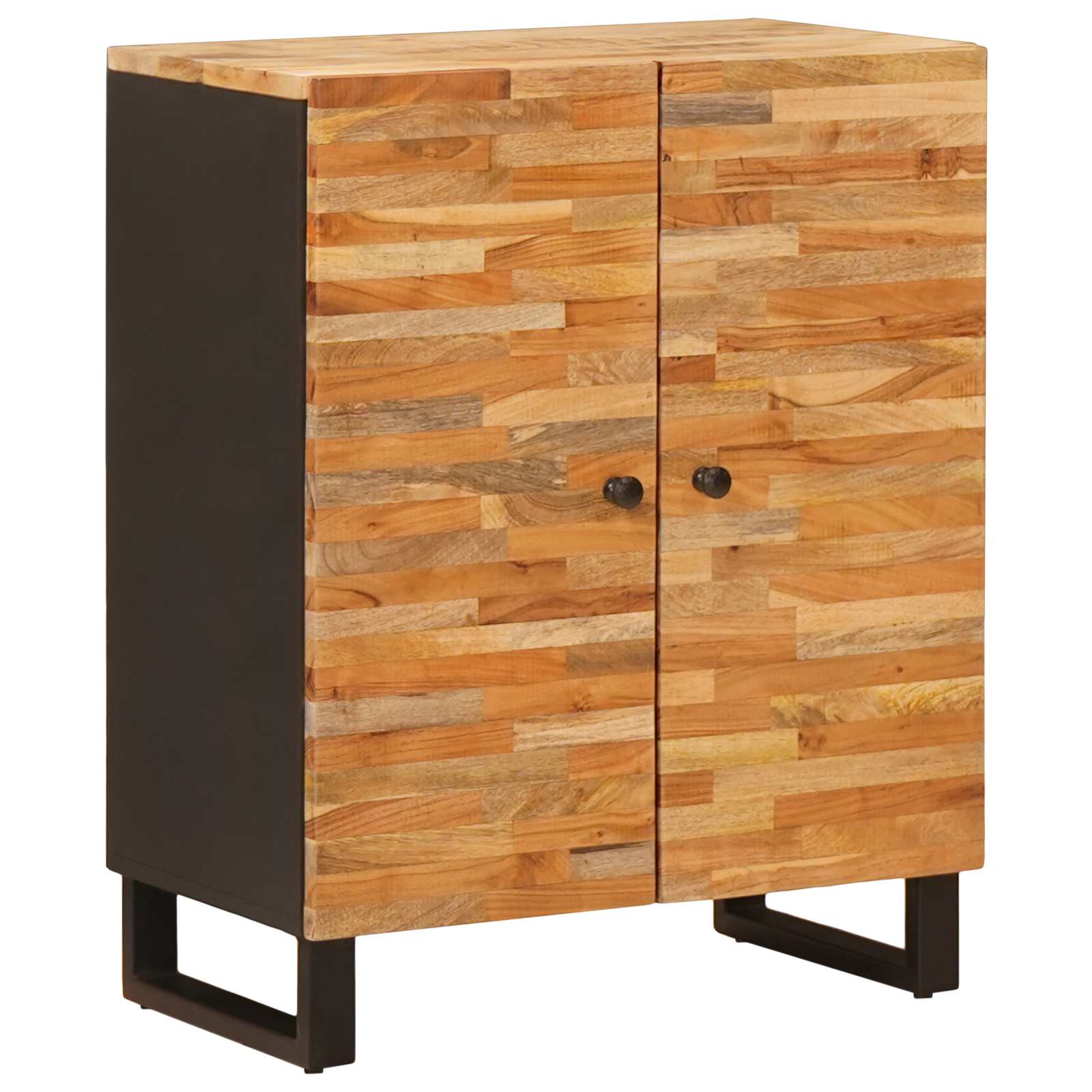 Aufbewahrungs-Sideboard 60 x 33 x 75 cm Massivholz Mango Braun