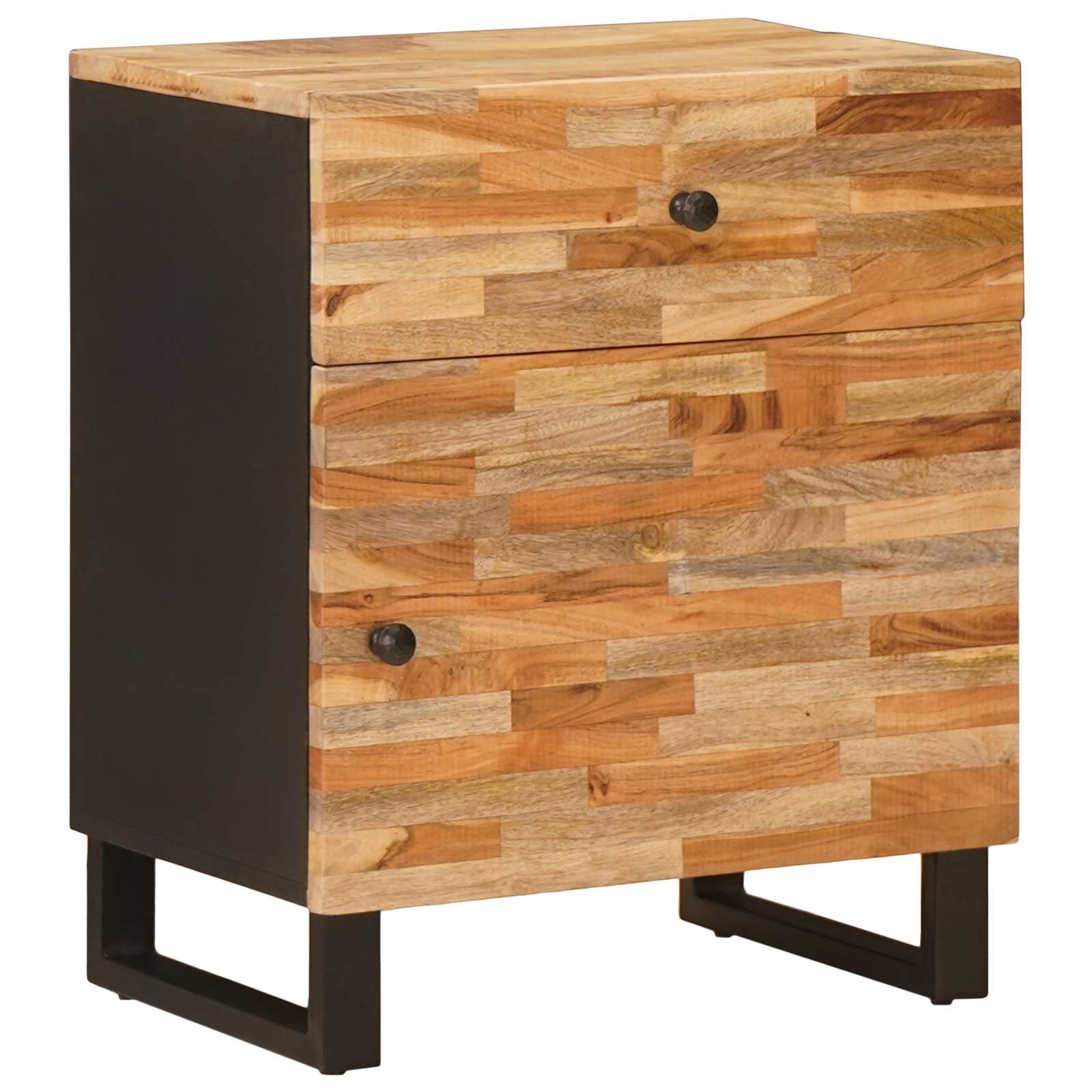 Bettkasten Braun 50 x 33 x 60 cm Massivholz Mango