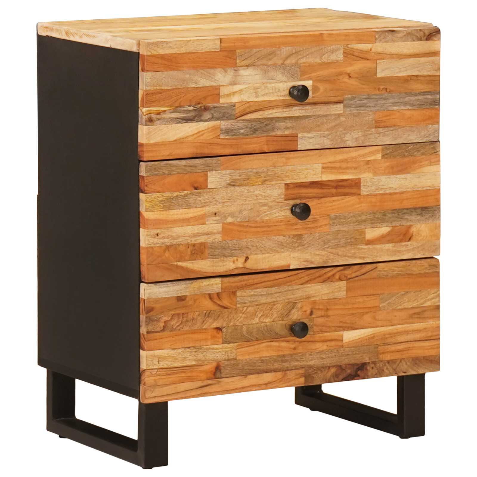 Bettkasten Braun 50 x 33 x 62 cm Massivholz Mango
