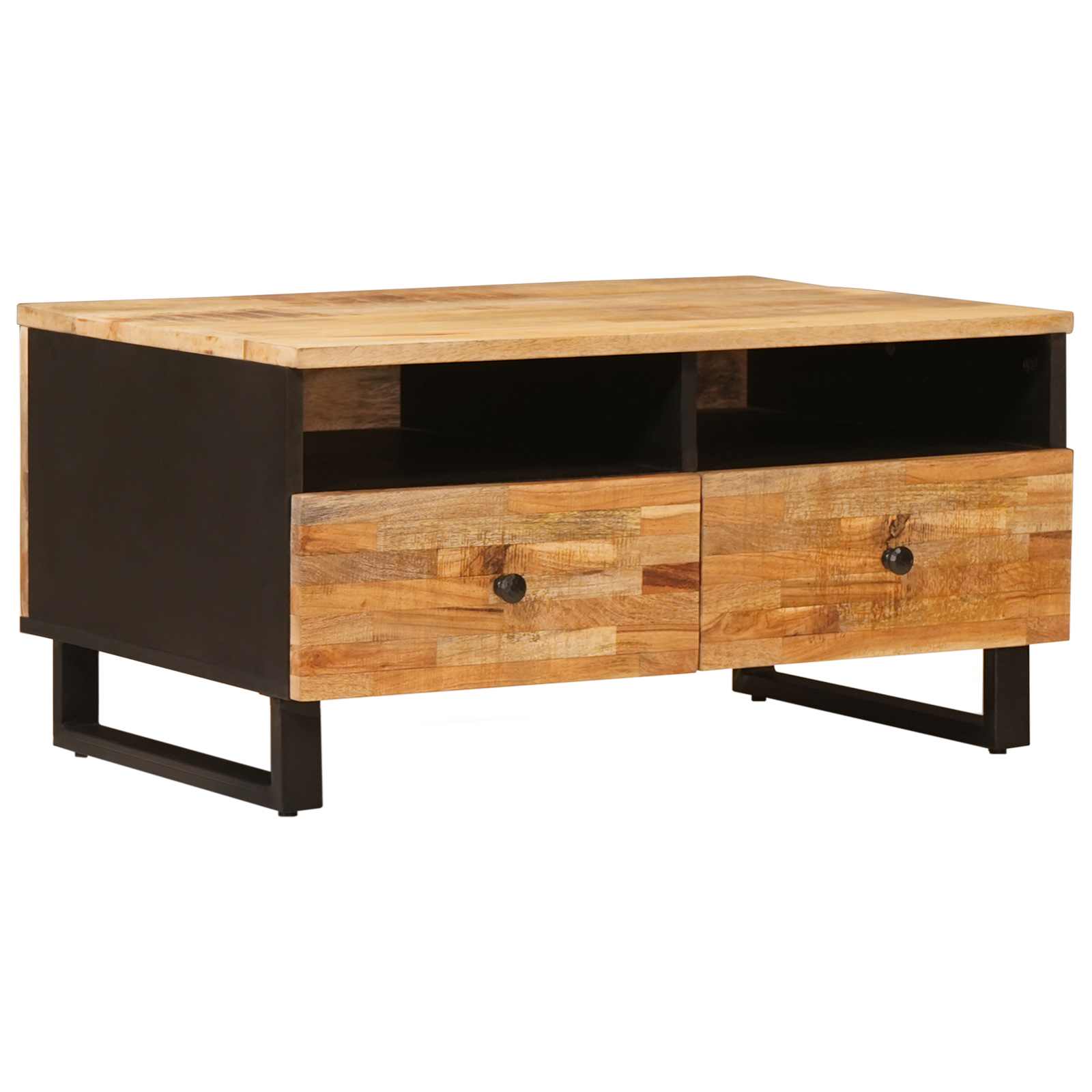 Couchtisch Braun 80 x 54 x 40 cm Massivholz Mango