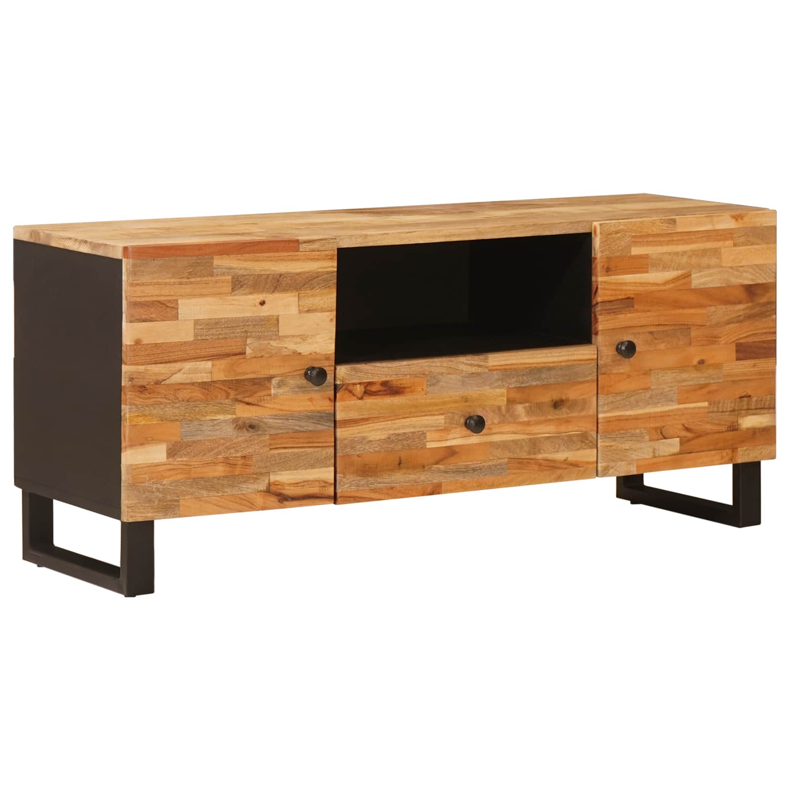 TV-Schränk Braun 105 x 33 x 46 cm Massivholz Mango
