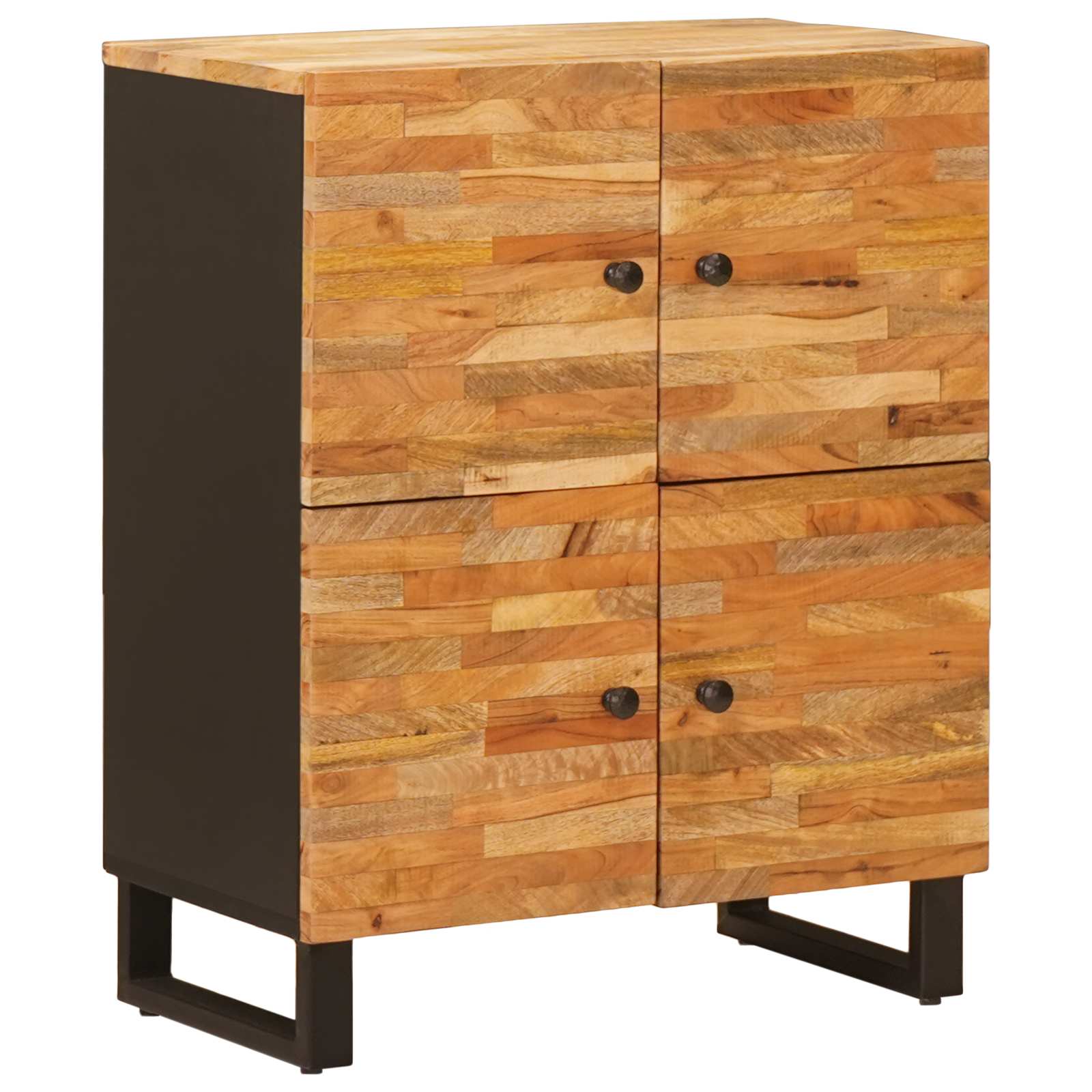 Seitenschrank Braun 60 x 33 x 75 cm Massivholz Mango