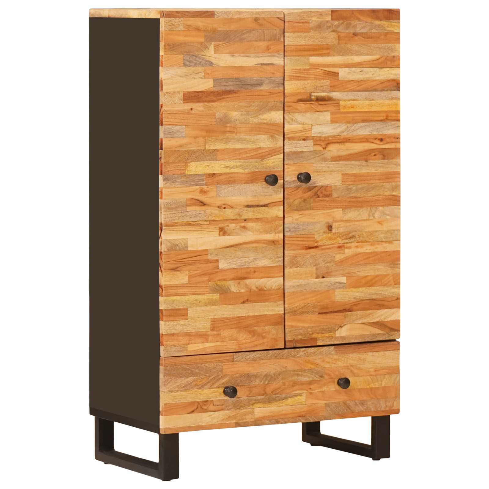 Aufbewahrung Highboard Braun 60 x 33 x 100 cm Massivholz Mango