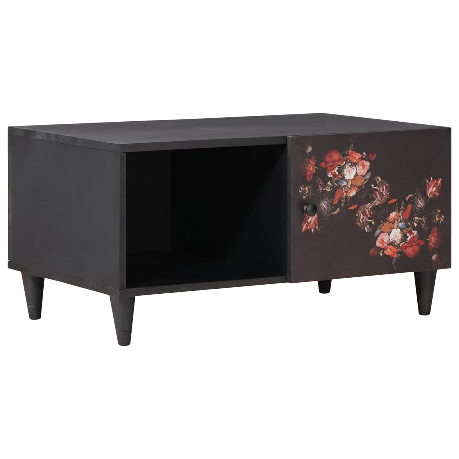 Couchtisch Mehrfarbig 80 x 50 x 40 cm Massivholz Mango