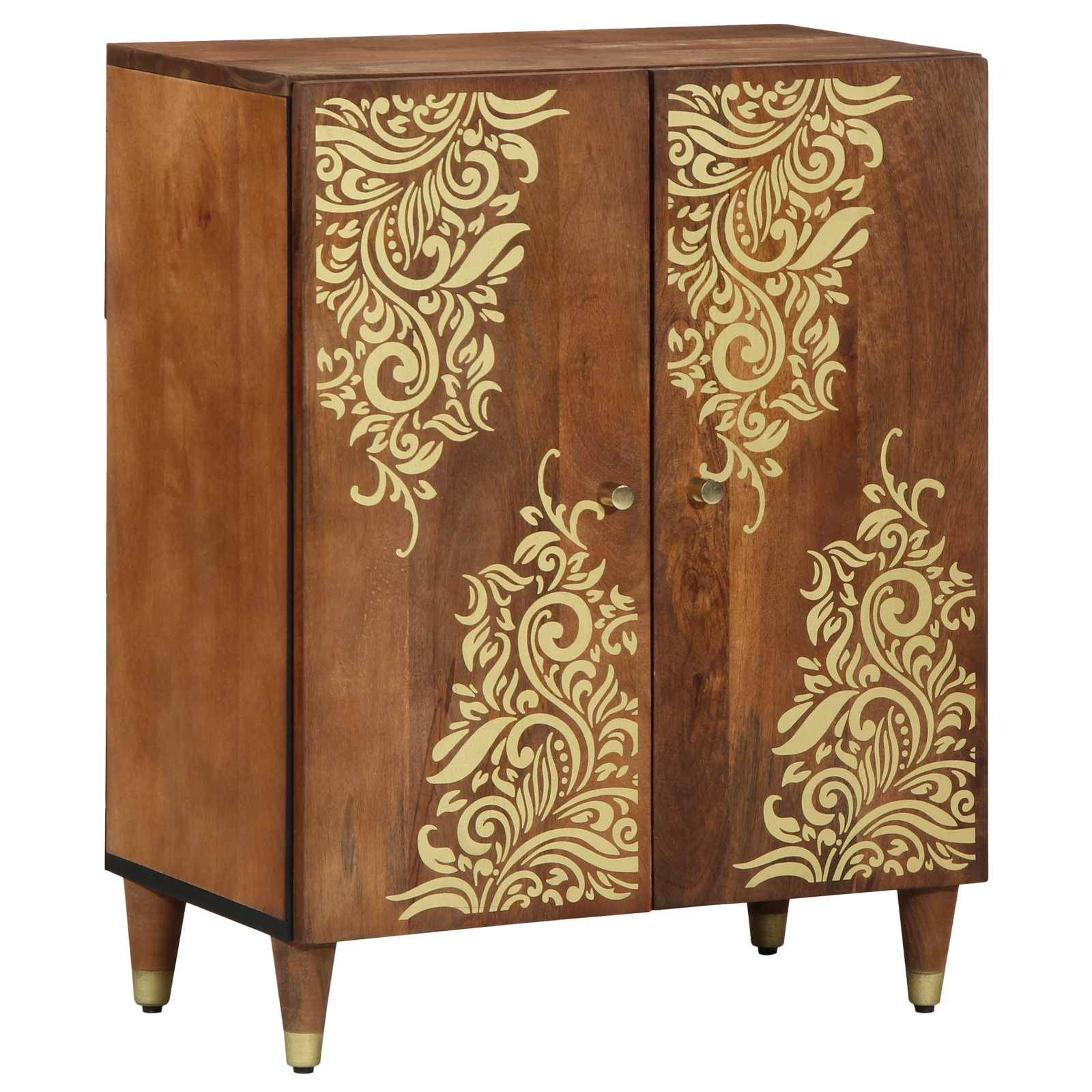 Sideboard Braun 60 x 33 x 75 cm Massivholz Mango