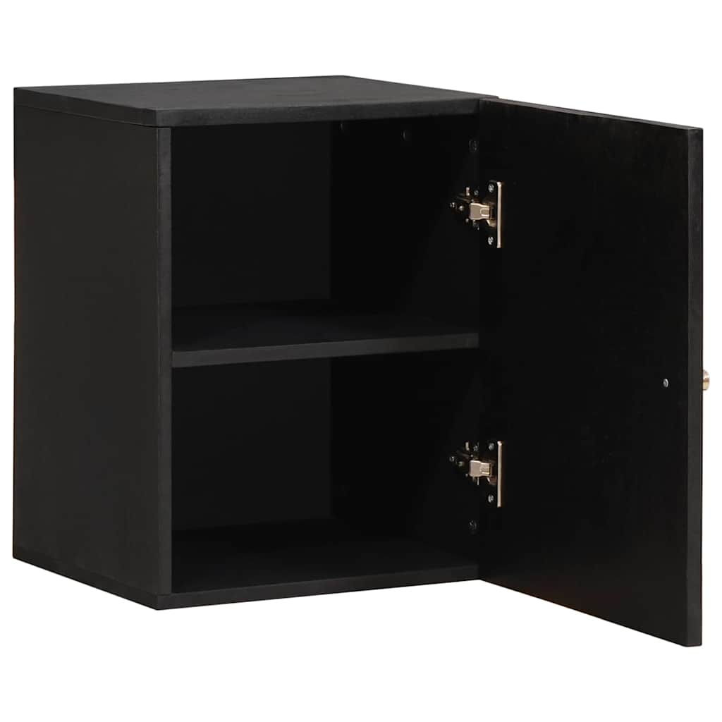 Wandschrank Schwarz 38 x 33 x 48 cm Massivholz Mango