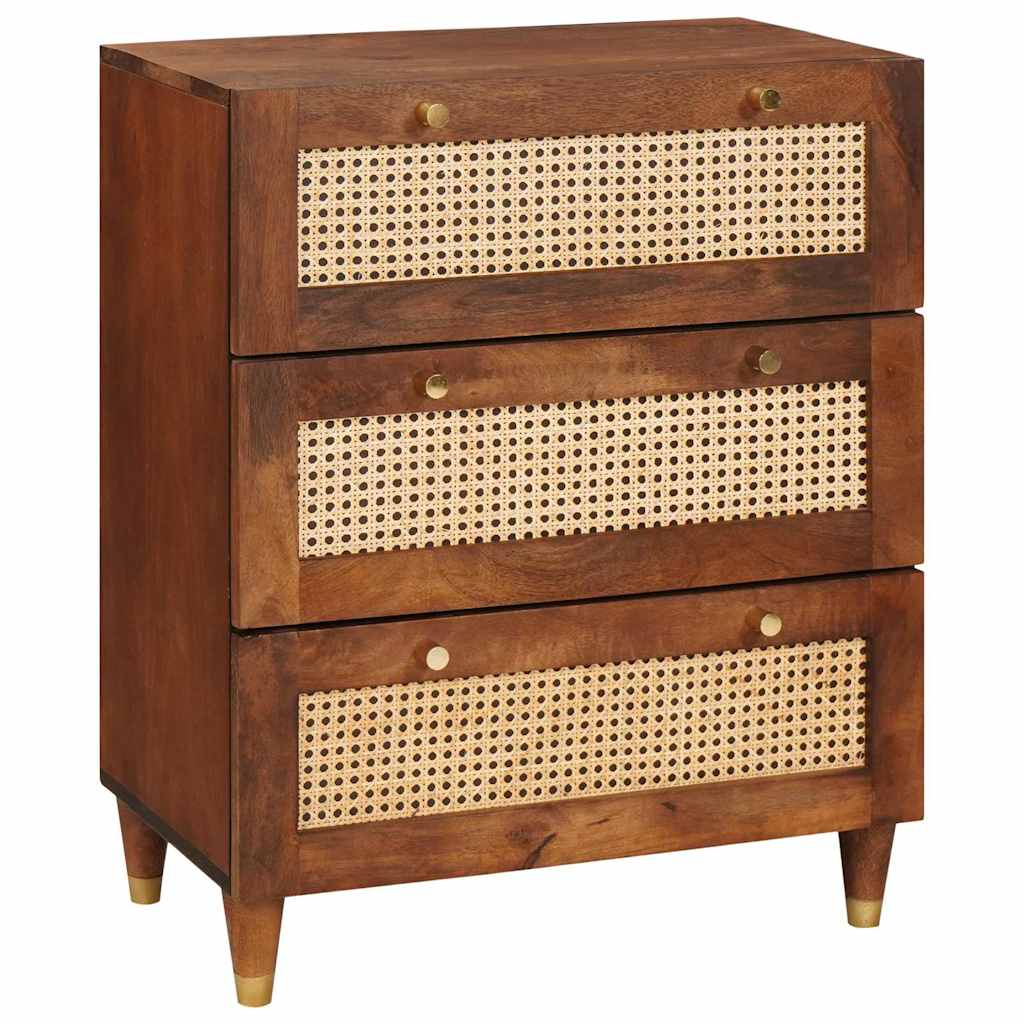 Sideboard Braun 60 x 33 x 75 cm Massivholz Mango