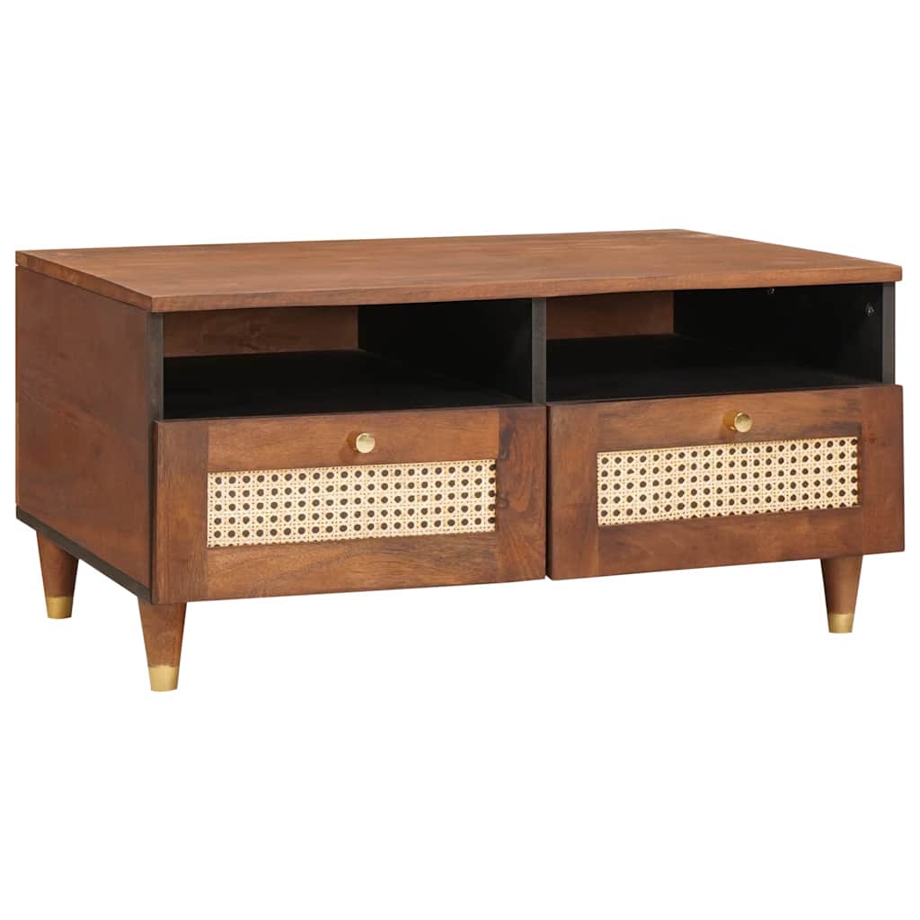 Couchtisch 80 x 54 x 40 cm Massivholz Mango