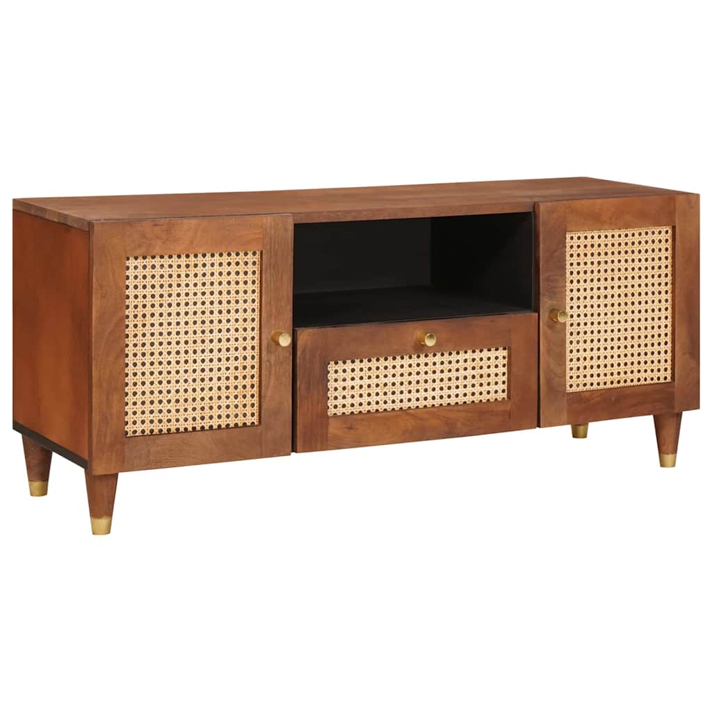 TV-Schränk Braun 105 x 33,5 x 46 cm Massivholz Mango