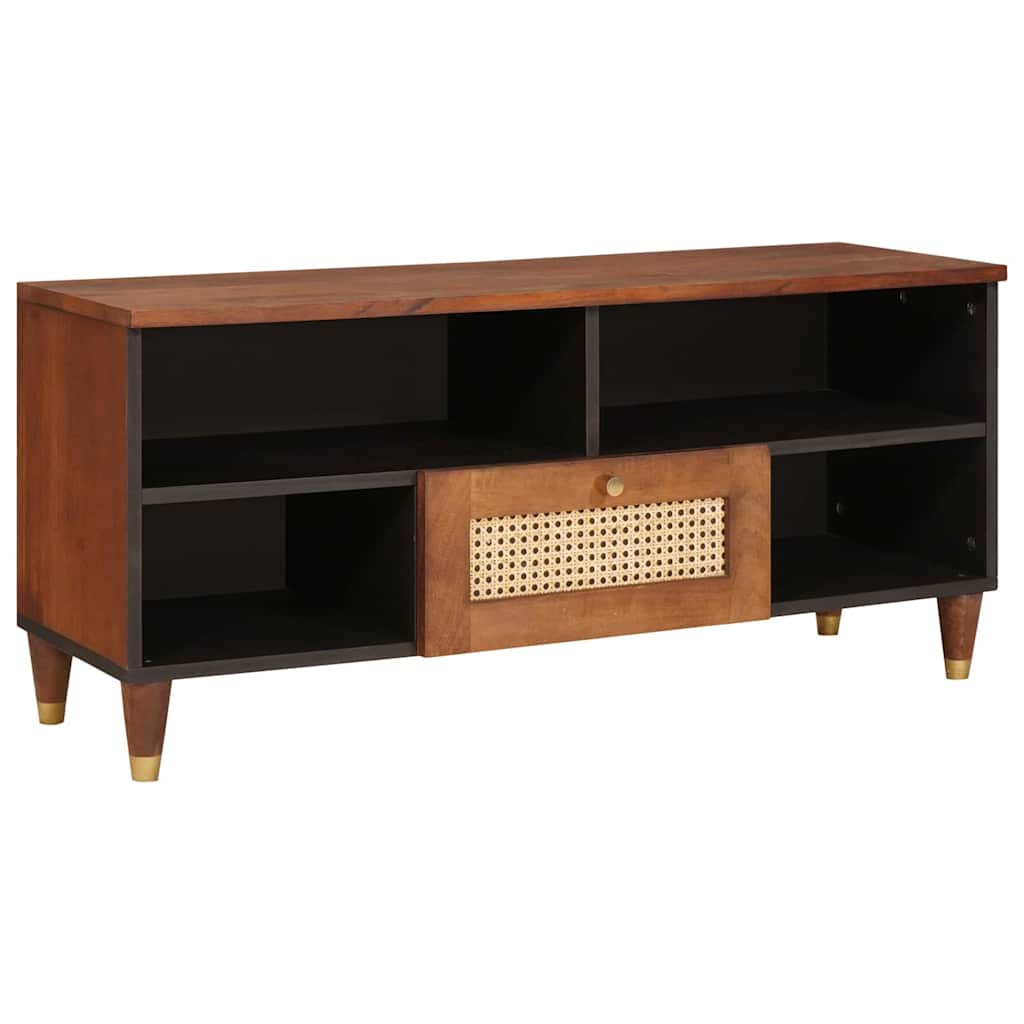 TV-Schrank Braun 100 x 33,5 x 46 cm Massivholz Mango