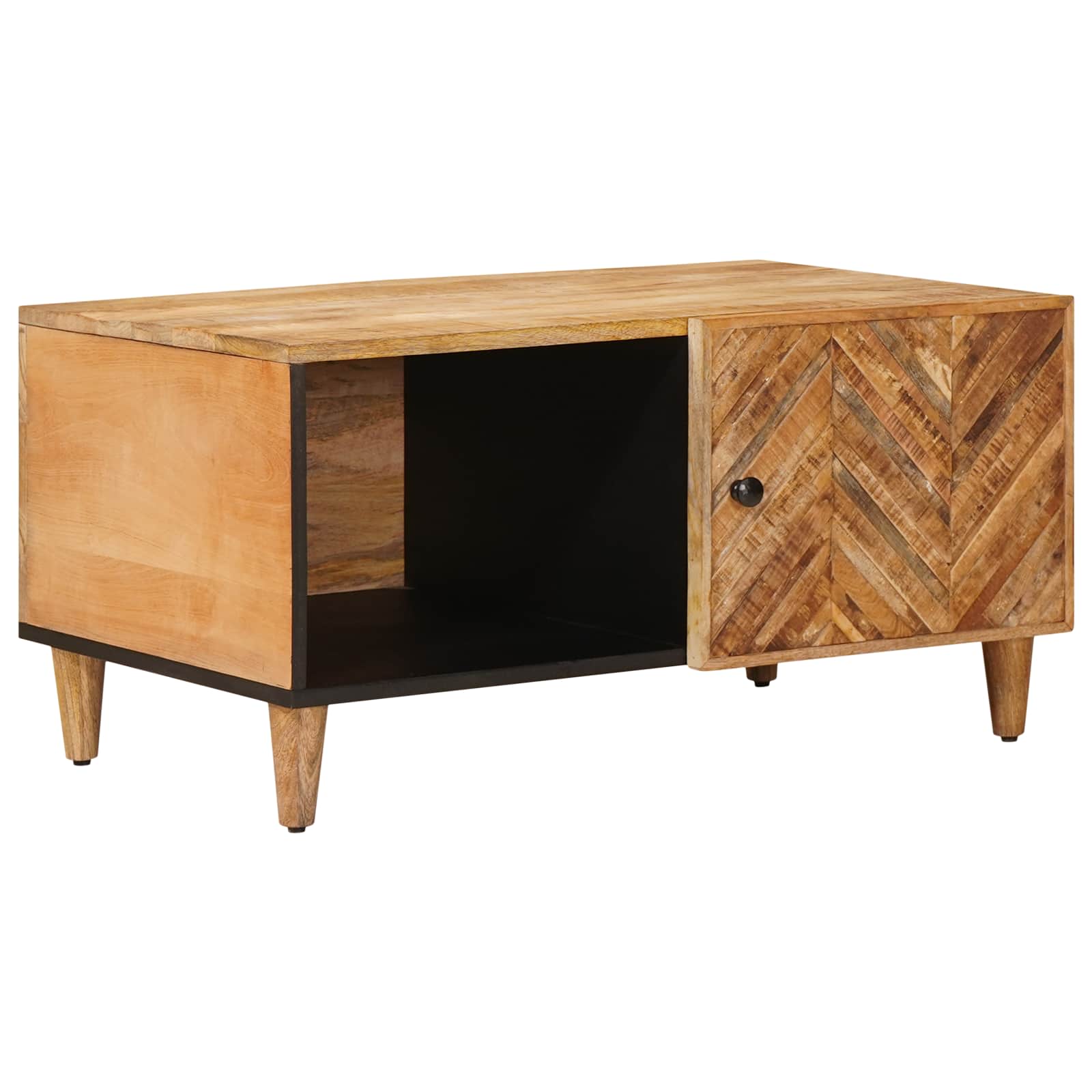 Couchtisch Braun 80 x 50 x 40 cm Massivholz Mango