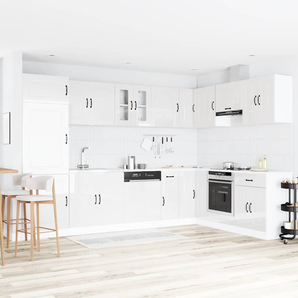 Küchenschrank Kalmar Glänzend Weiß 80 x 46 x 81.5 cm