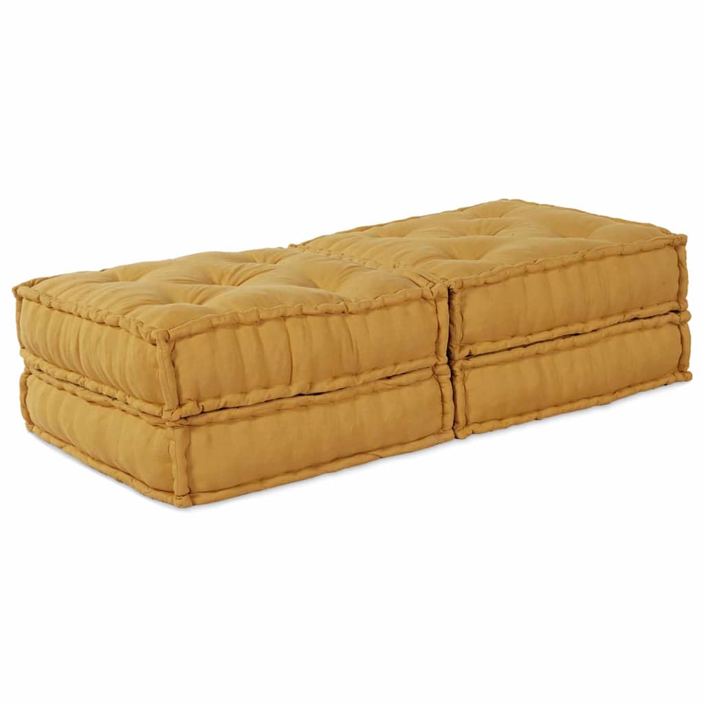 Modulare Sofagarnitur 2 stk. Stoff Gelb 140 x 70 x 36 cm