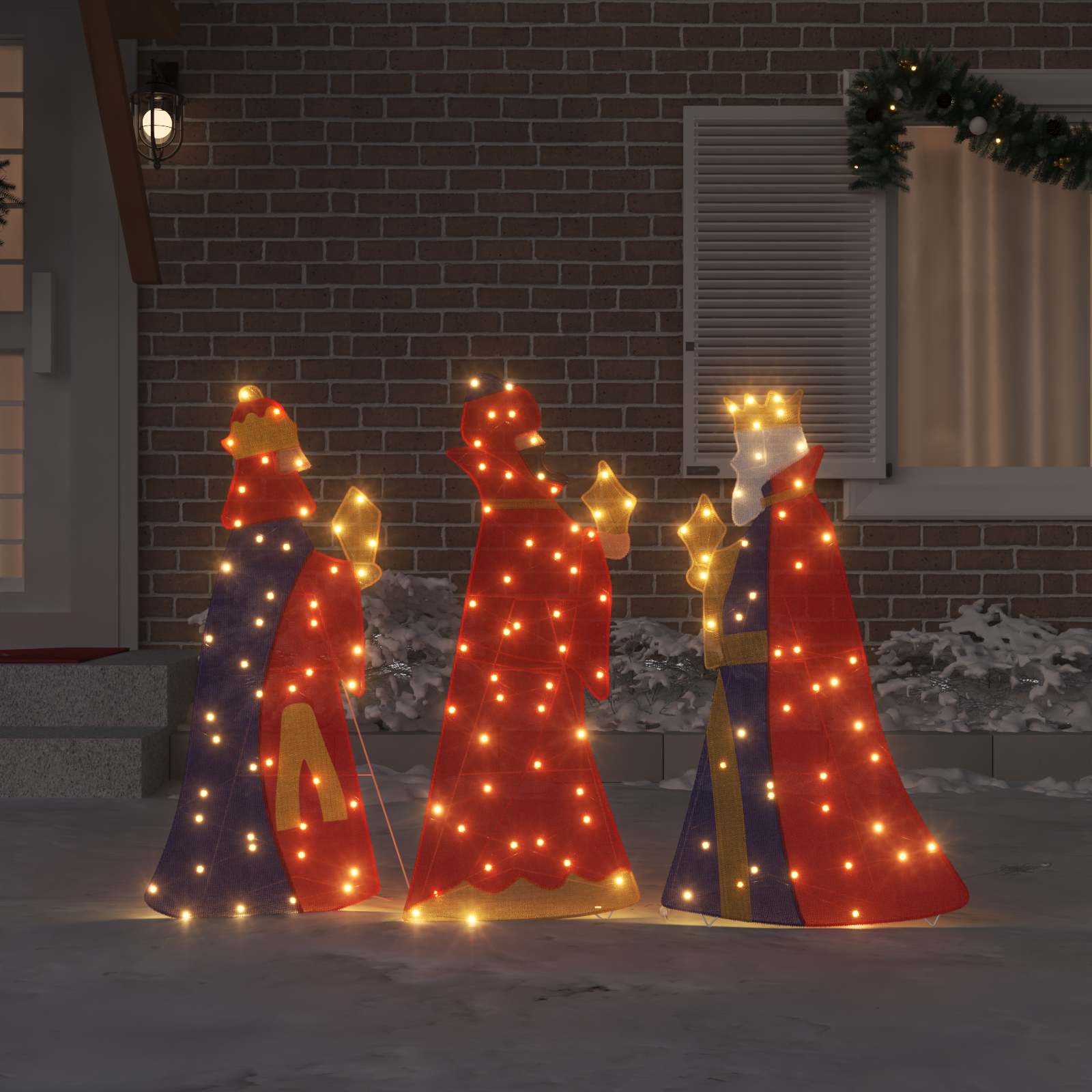 3 weise Männer Weihnachtsbeleuchtung 3 stk. LEDs Warmes Weiß