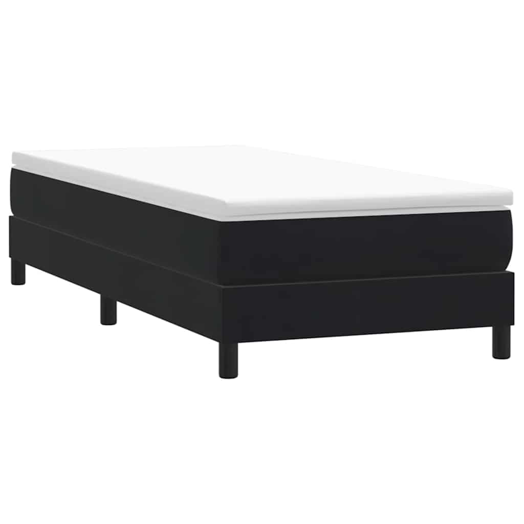 Boxspringbett ohne Matratze Schwarz 80x210 cm Samt