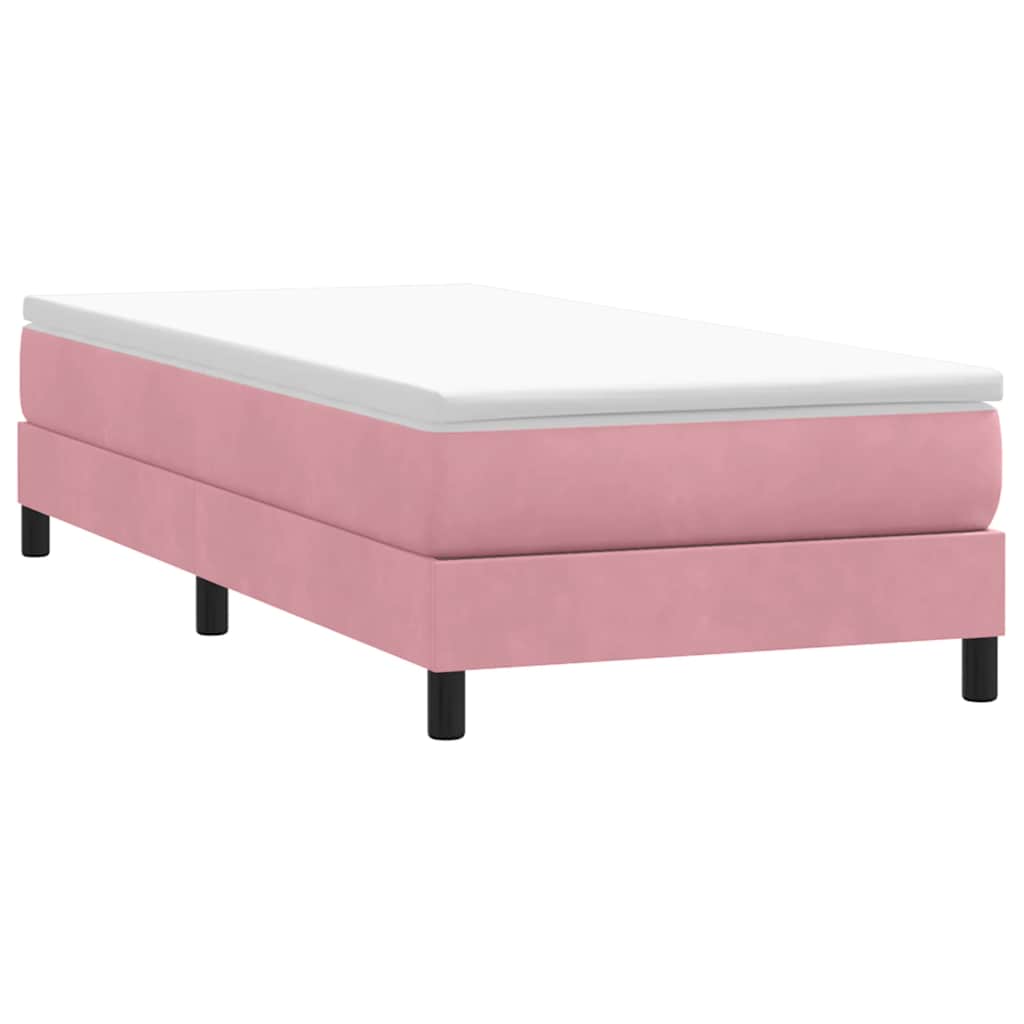 Boxspringbett ohne Matratze Rosa 80x210 cm Samt