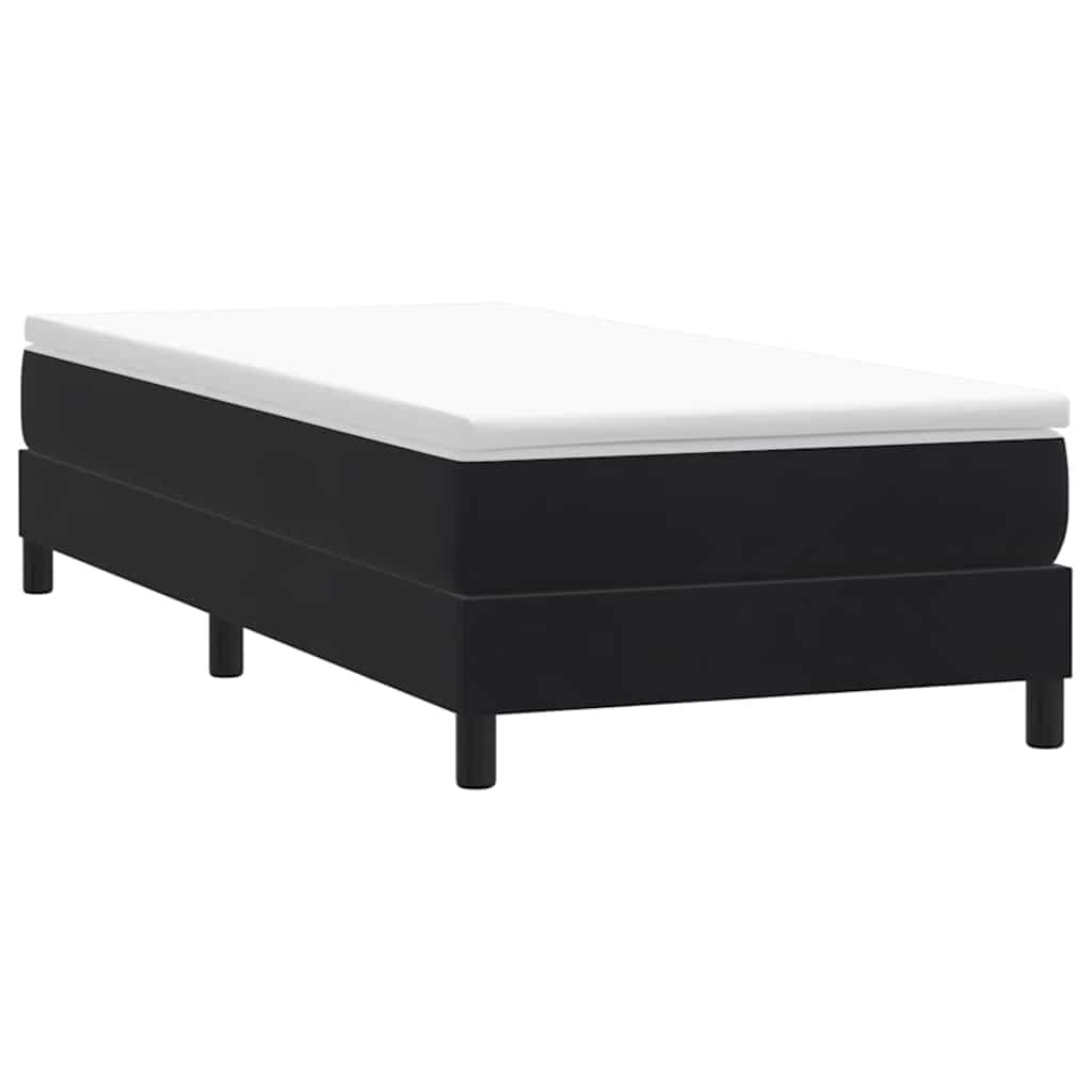 Boxspringbett ohne Matratze Schwarz 90x210 cm Samt