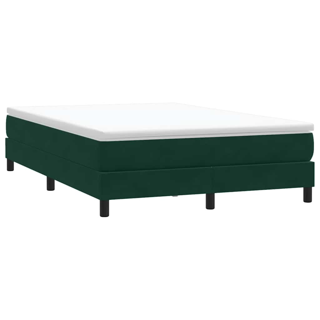 Boxspringbett ohne Matratze Dunkelgrün 160x210 cm Samt