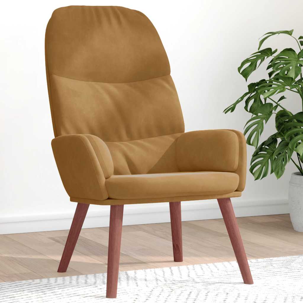 Relaxsessel Braun Samt