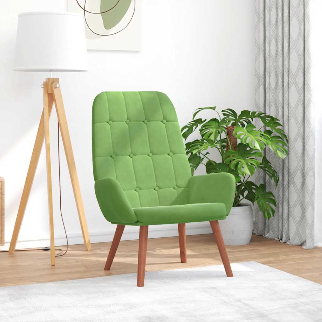 Relaxsessel Hellgrün Samt