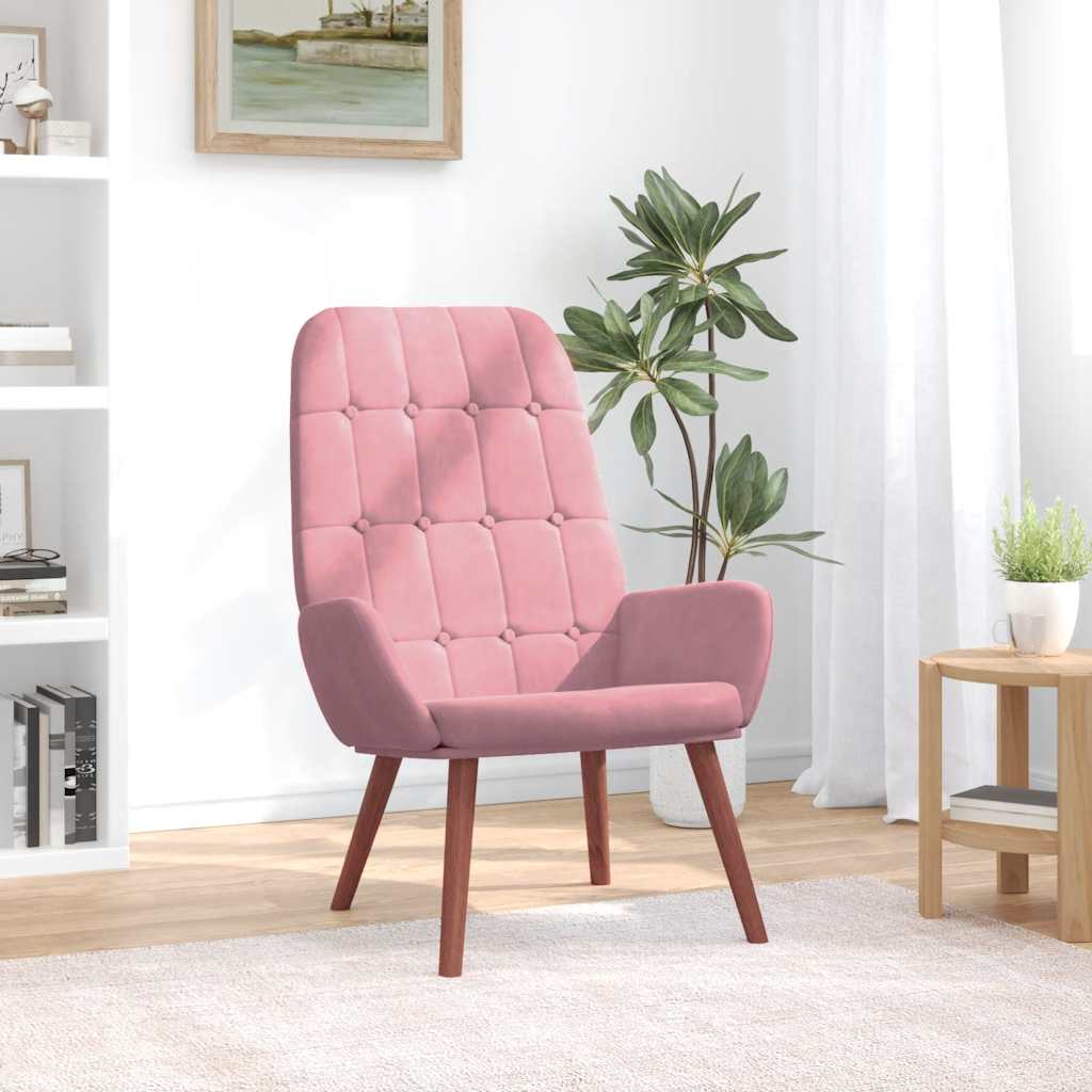 Relaxsessel Rosa Samt