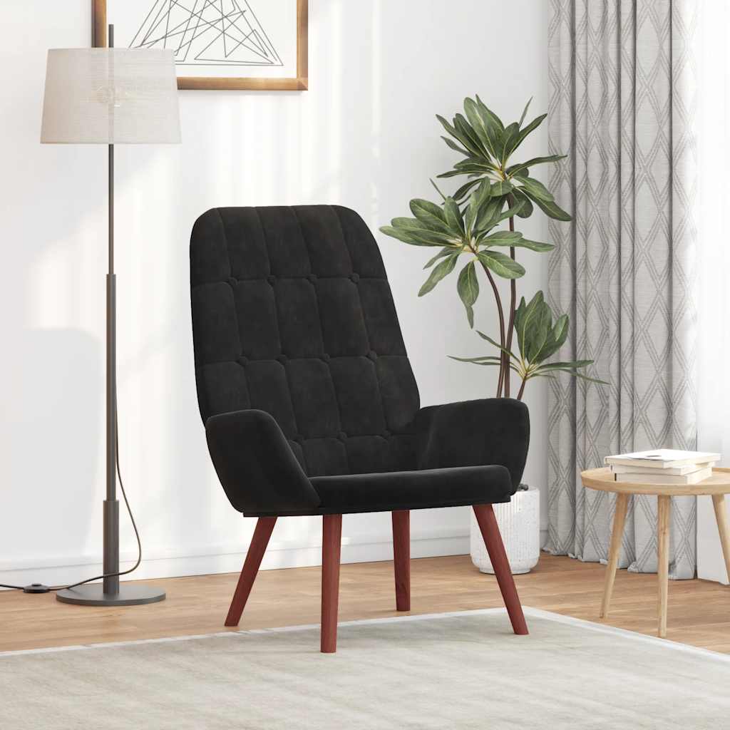 Relaxsessel Schwarz Samt