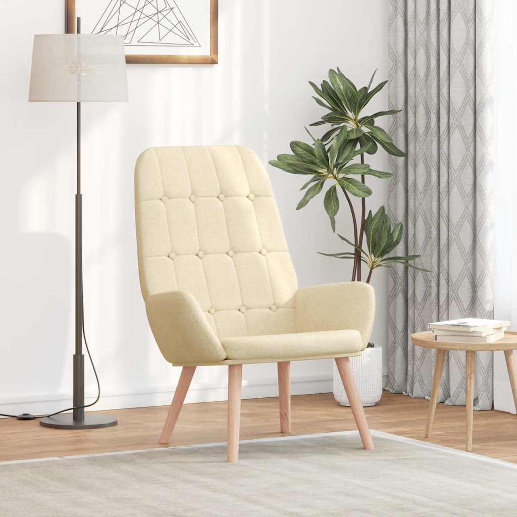 Relaxsessel Creme Stoff