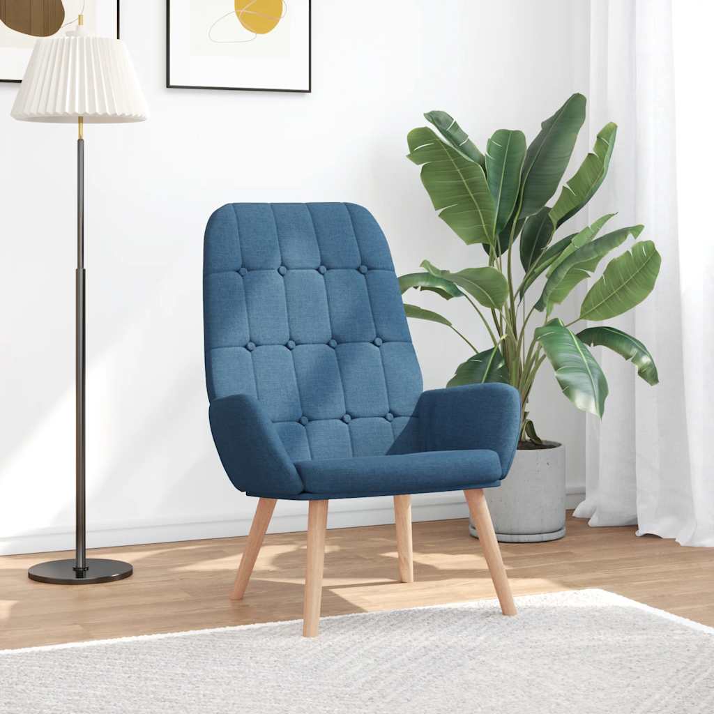 Relaxsessel Blau Stoff