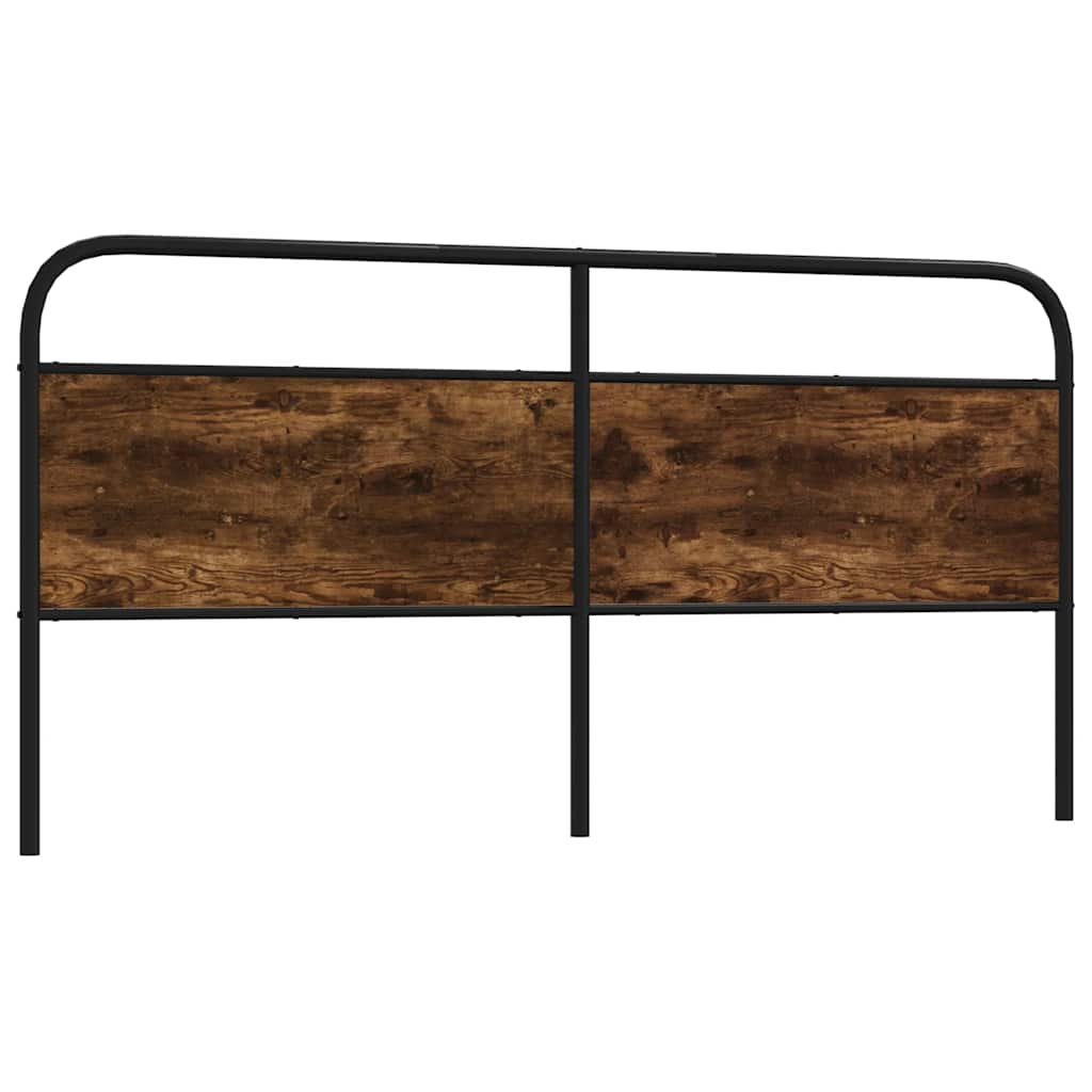 Ersatz-Kopfteil Räuchereiche 180 cm Stahl und Holzwerkstoff
