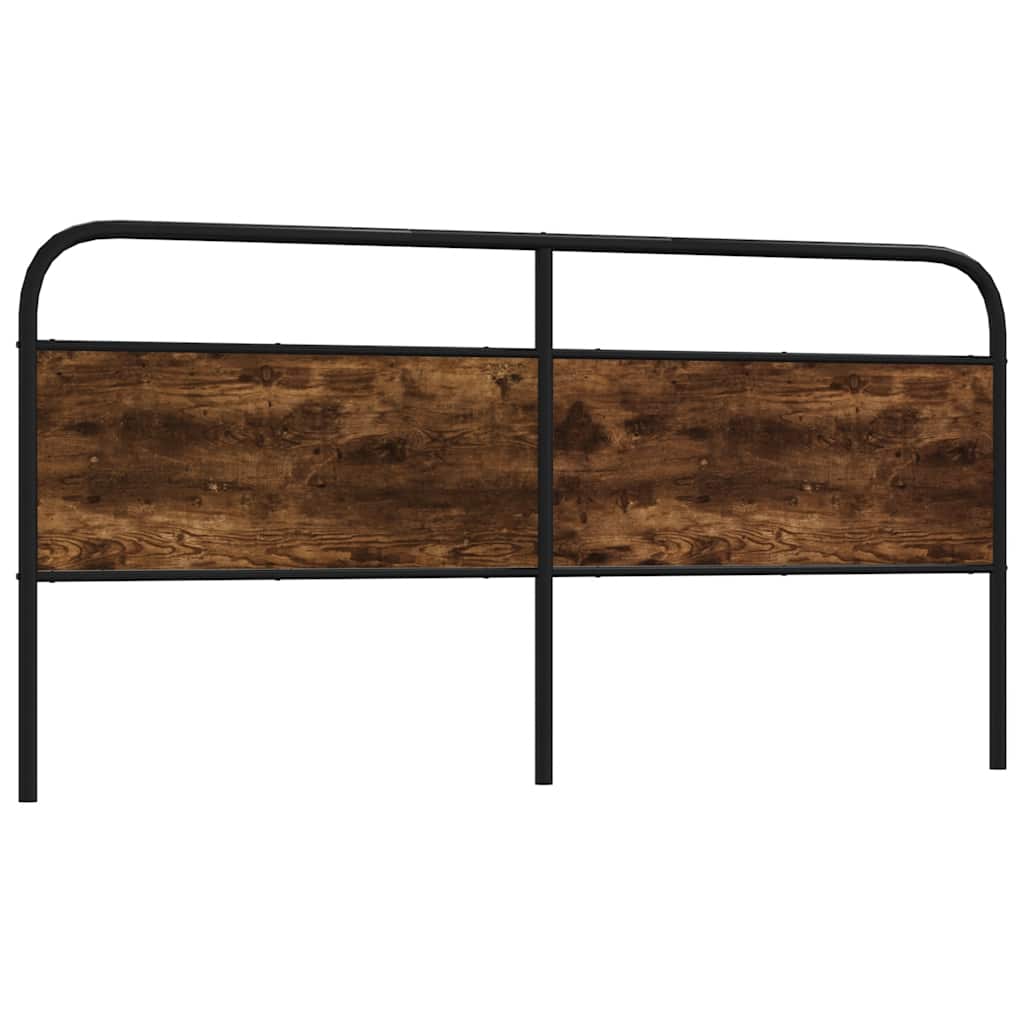 Ersatz-Kopfteil Räuchereiche 190 cm Stahl und Holzwerkstoff
