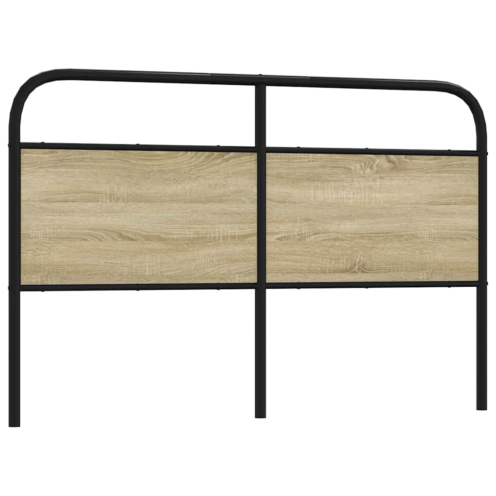 Ersatz-Kopfteil Sonoma-Eiche 160 cm Stahl und Holzwerkstoff