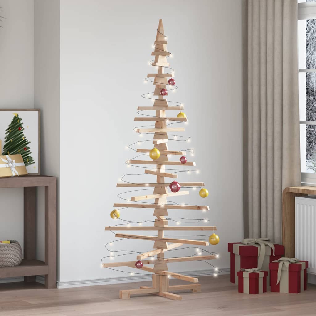 Weihnachtsbaum Holz zum Schmücken 180 cm Massivholz Kiefer