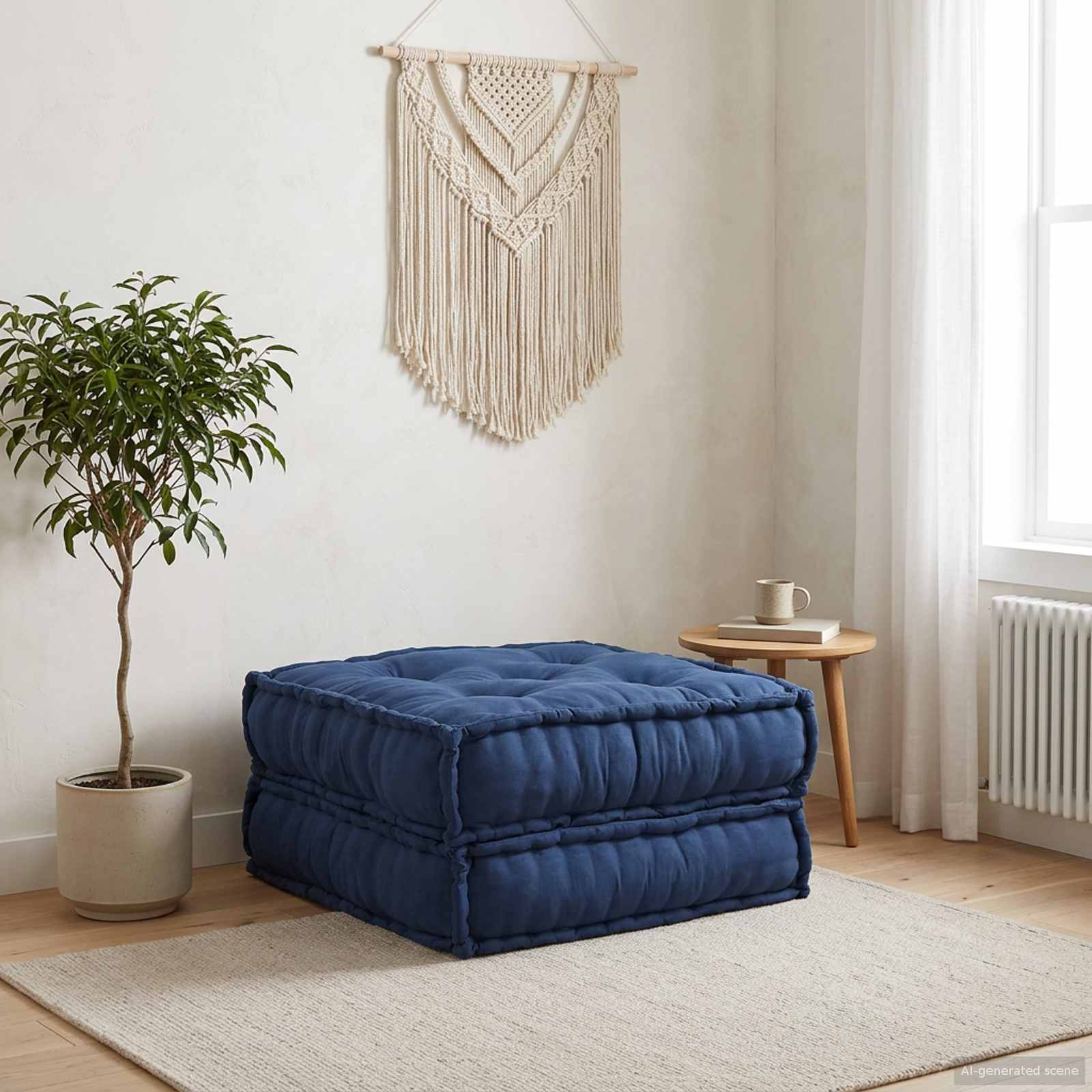 Modulare Sofagarnitur Stoff Indigo 70 x 70 x 36 cm
