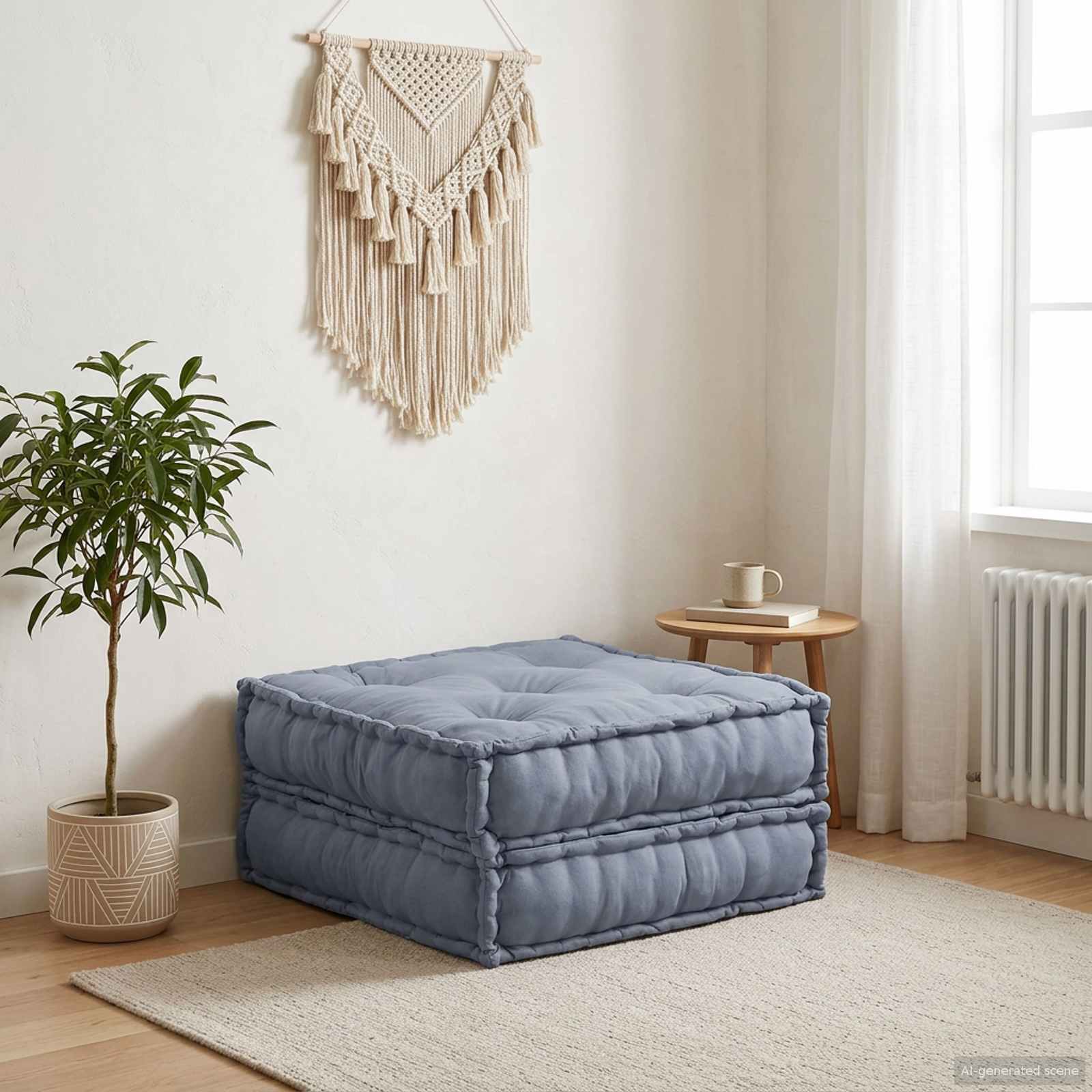 Modulare Sofagarnitur Stoff Grau 70 x 70 x 36 cm