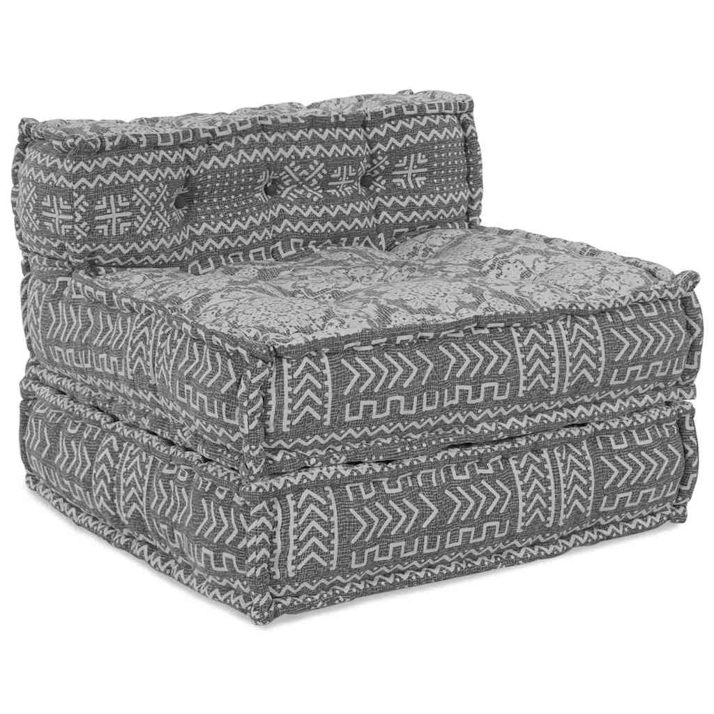 Modulare Sofagarnitur Stoff Hellgrau 70 x 70 x 56 cm
