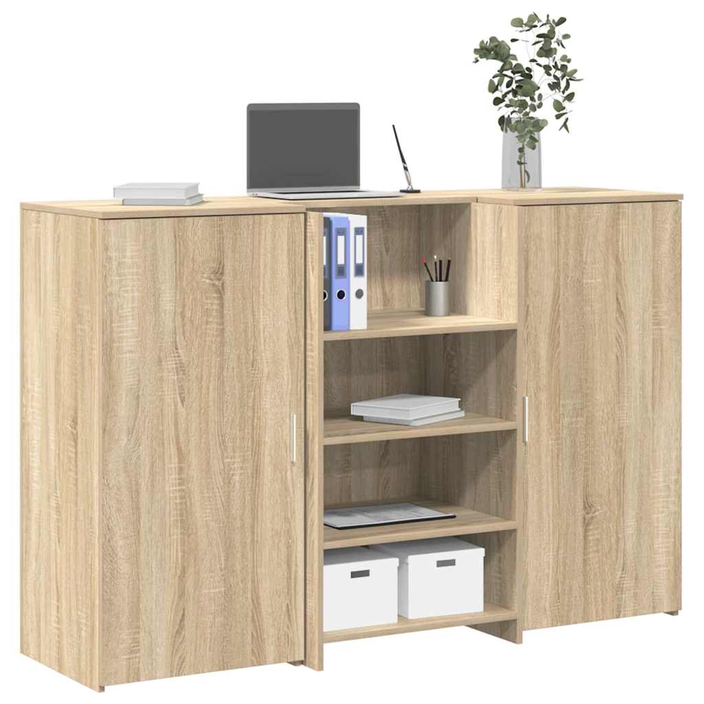 Empfangstheke Sonoma-Eiche 155x50x103,5 cm Holzwerkstoff
