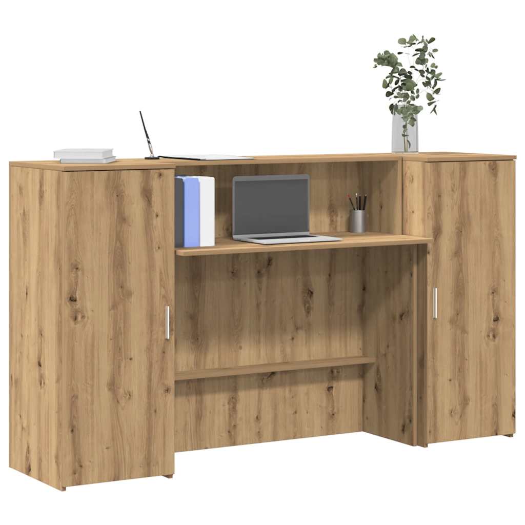 Empfangstheke Artisan-Eiche 180x50x103,5 cm Holzwerkstoff
