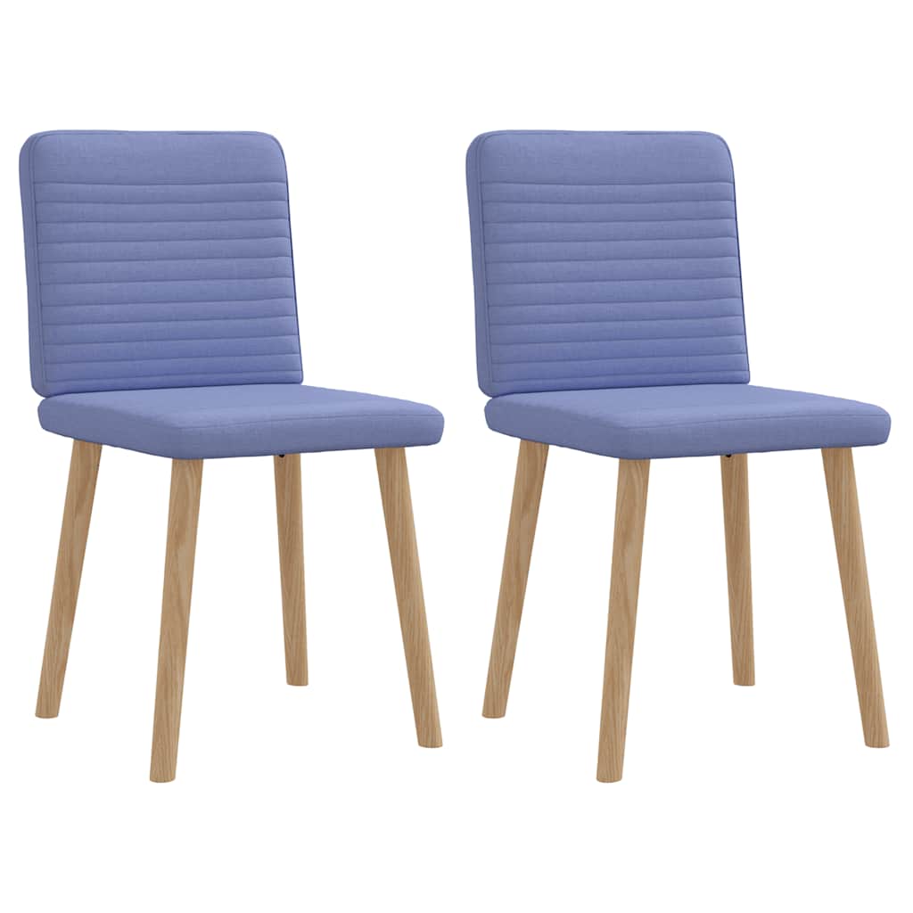 Esszimmerstühle 2 Stk. Jeansblau Stoff
