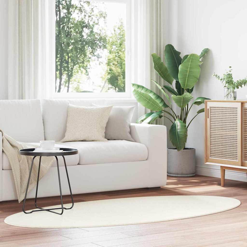 Teppich HUARTE Creme 120 x 170 cm 100 % Polyester
