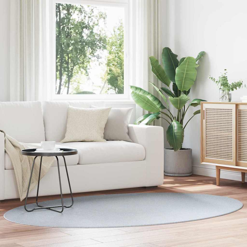 Teppich HUARTE Grau 140 x 200 cm 100 % Polyester